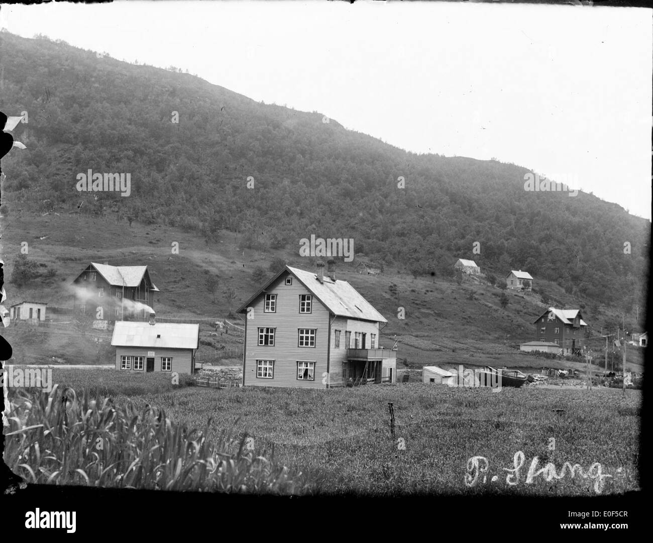 Bjørnestad house and bakery ca 1910-1919. Stock Photo