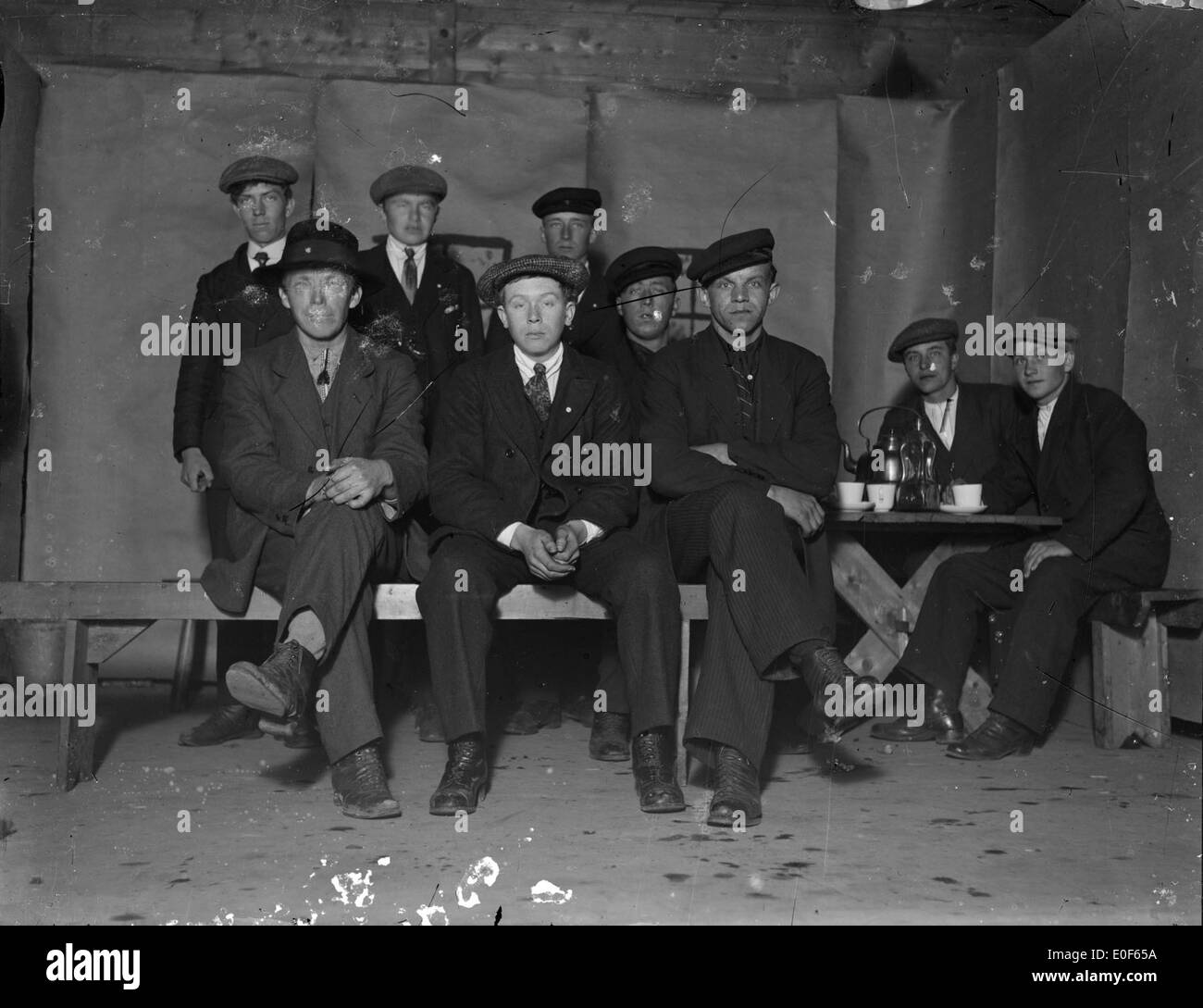 Vintage group of soldiers photo Black and White Stock Photos & Images ...