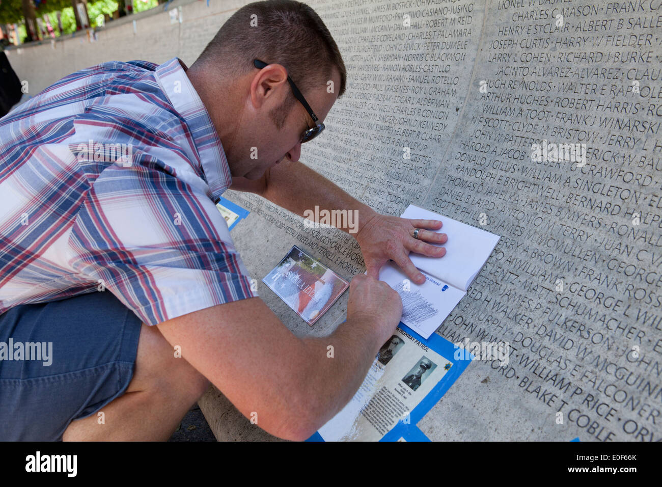 National Law Enforcement Officers Memorial - Washington, DC USA Stock Photo