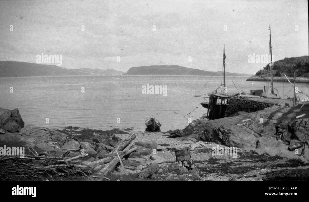 Finsvik, Frosta, 1922. Stock Photo