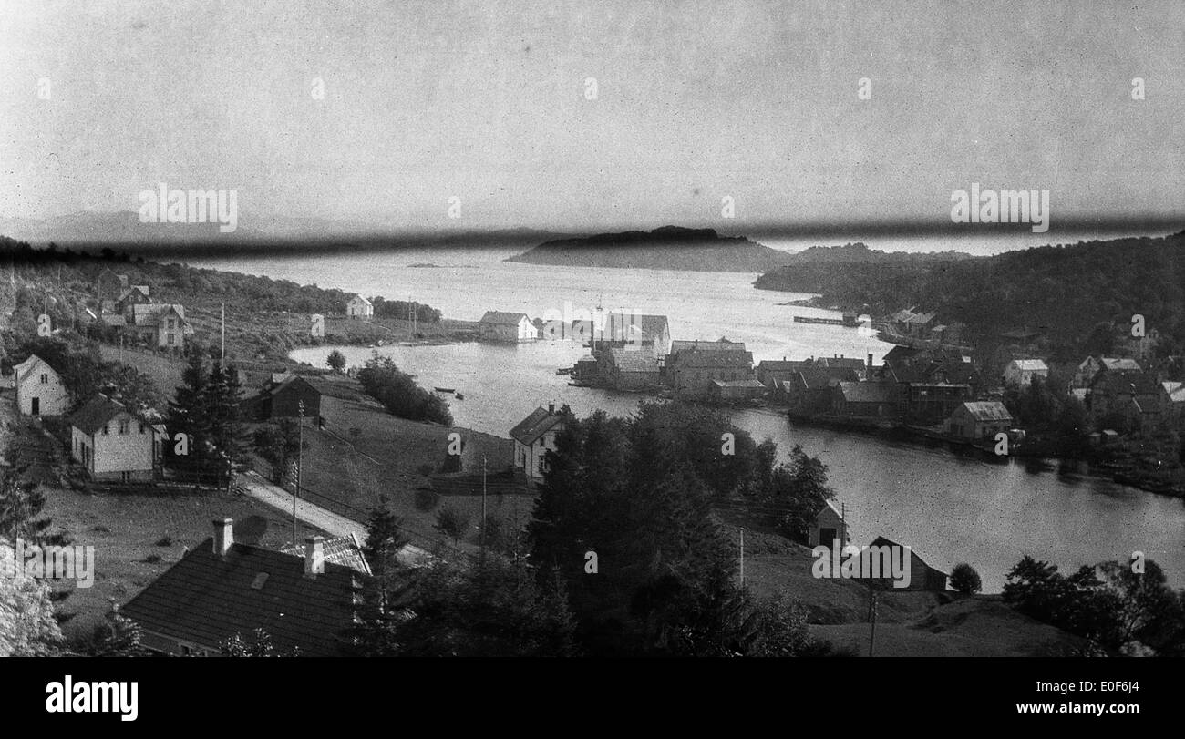 Osøyro, 1916. Stock Photo