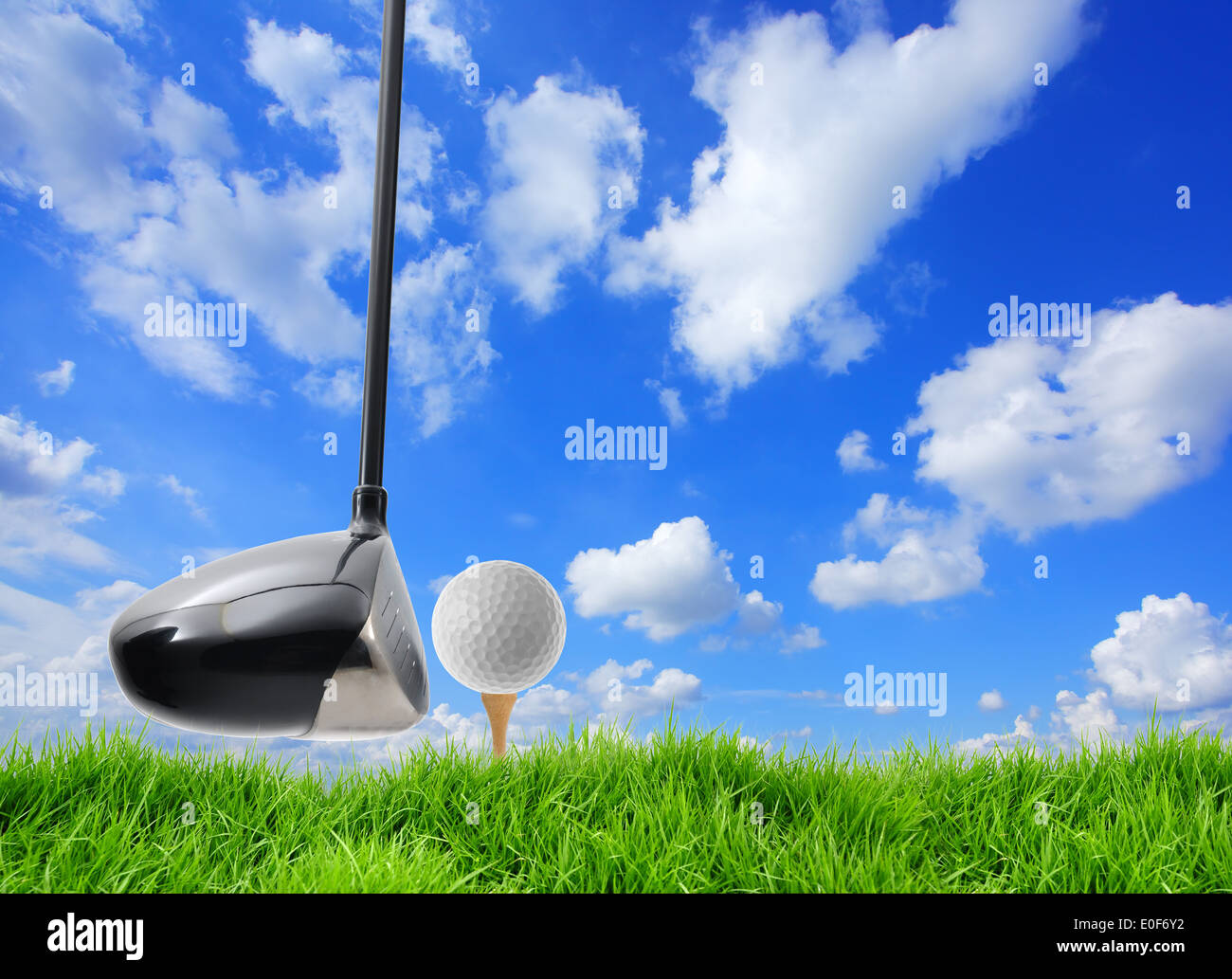 golf tee off Stock Photo Alamy