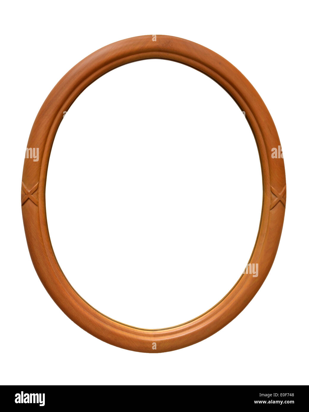 Ellipse Picture Frame with clipping paths Stock Photo