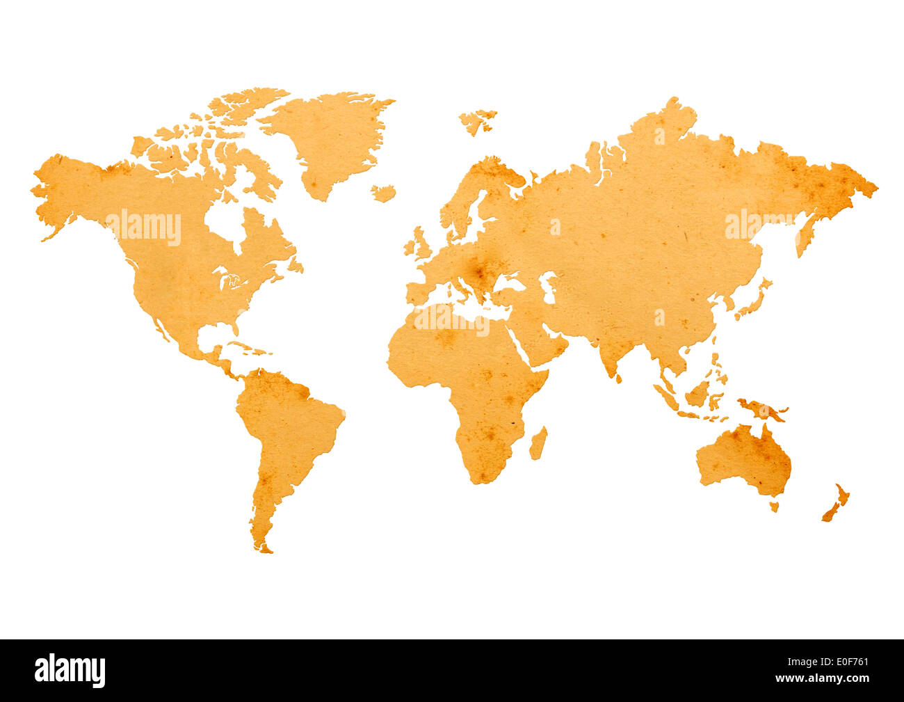Old paper map Cut Out Stock Images & Pictures - Alamy