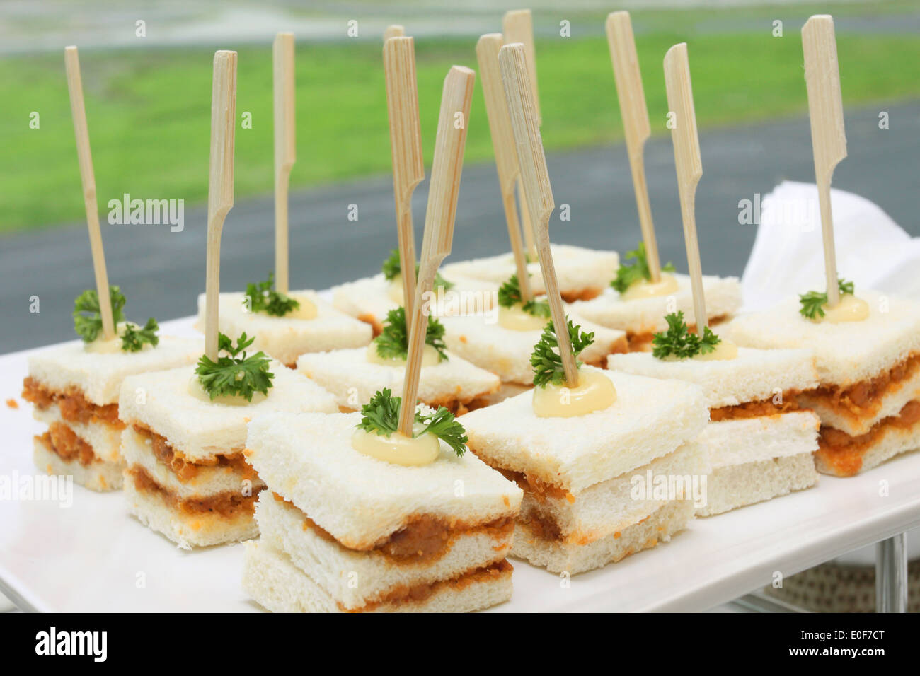 Sandwich Catering Platter Stock Photo Alamy