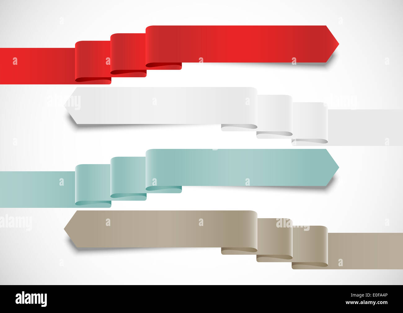 Form Concept Ribbon Set of ribbons. Design template Stock Photo - Alamy