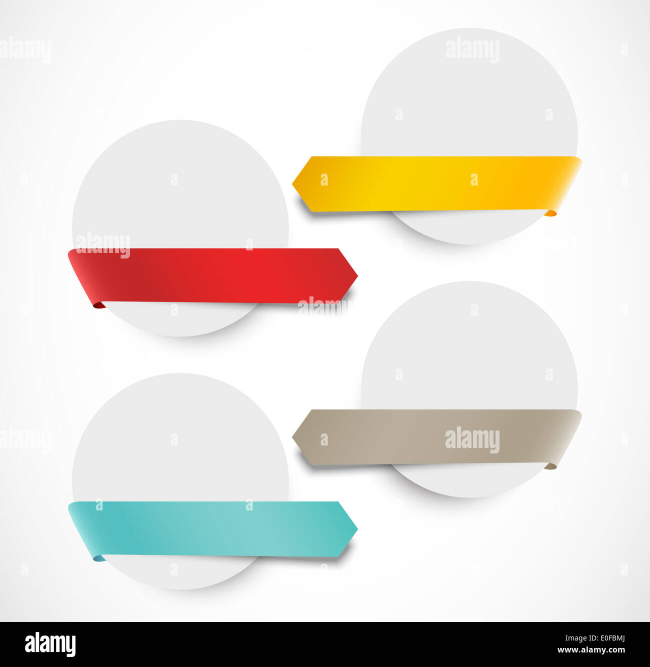 Set of label with ribbons Stock Photo - Alamy