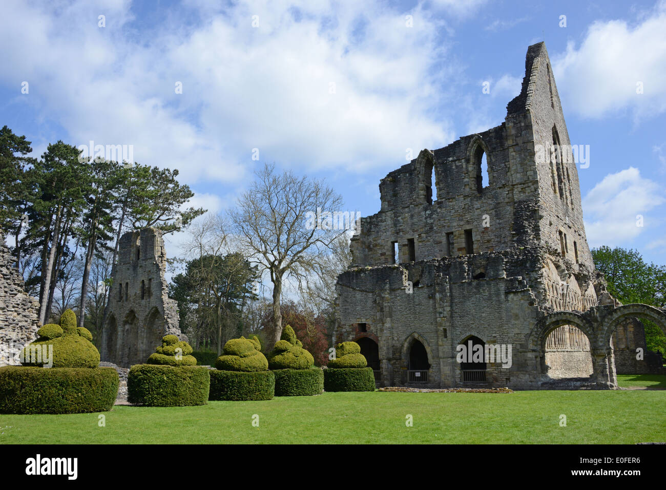 Much Wenlock Priory, Shropshire, UK Stock Photo Alamy