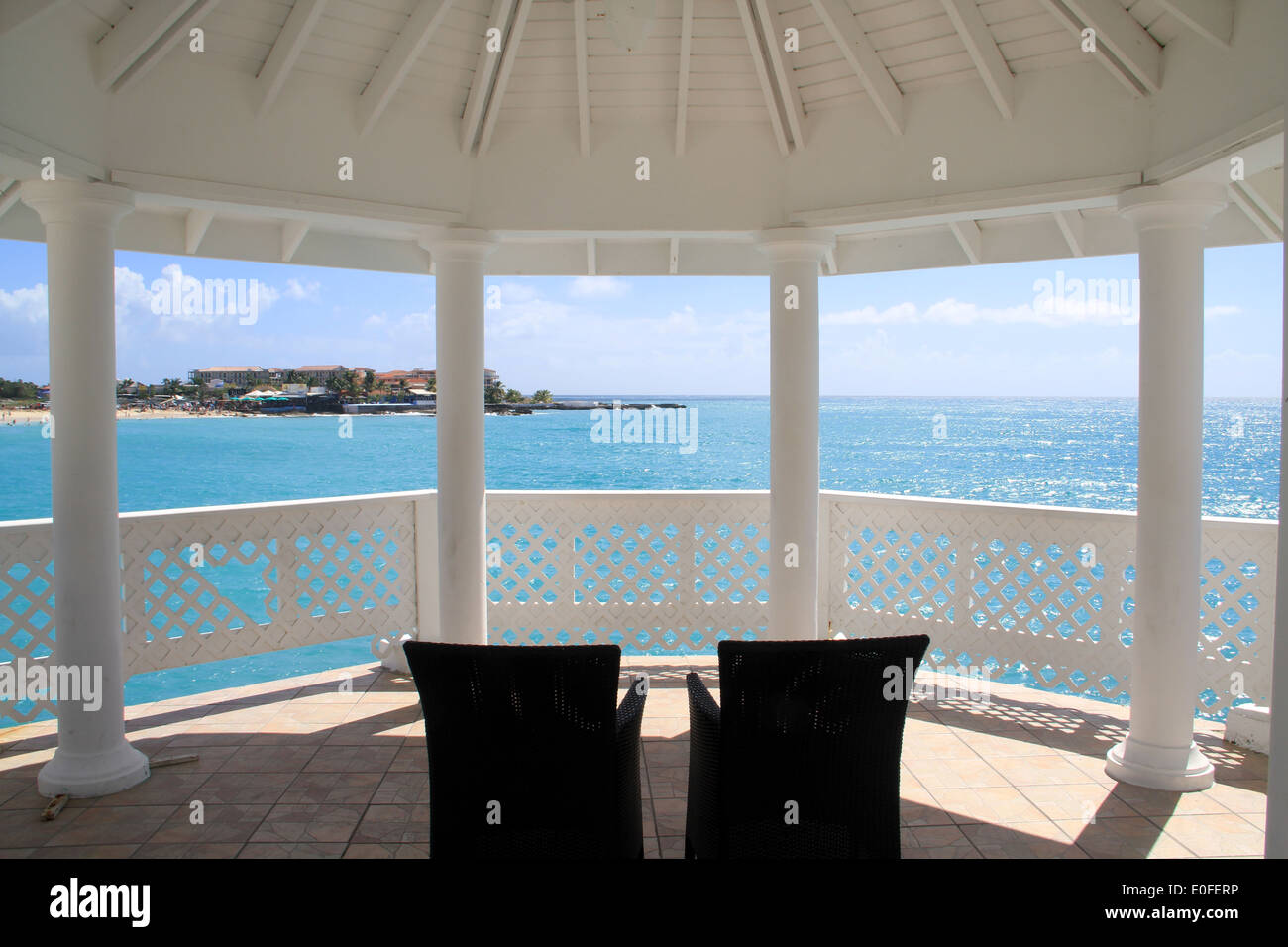 View of Ocean View Gazebo Stock Photo - Alamy