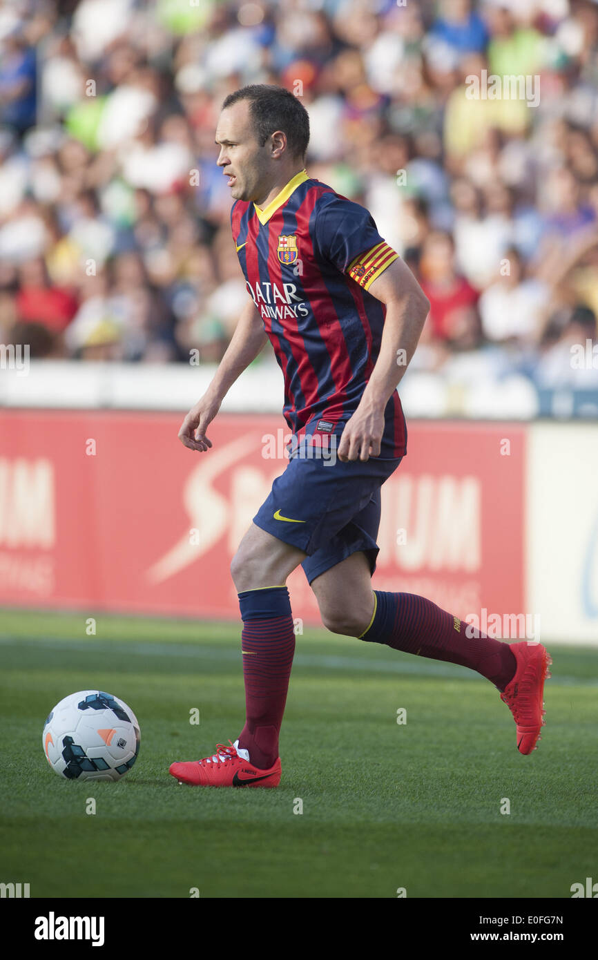 Elche, Spain. 11th May, 2014. Andres iniesta in the match between Elche and FC Barcelona, for Week 37 of the spanish Liga BBVA played at the Martinez Valero Stadium, May 11, 2014. Photo: Aitor Bouzo/Urbanandsport/Nurphoto. © Aitor Bouzo/NurPhoto/ZUMAPRESS.com/Alamy Live News Stock Photo
