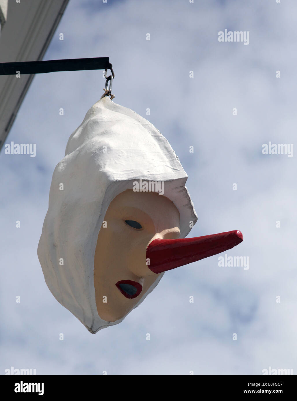 The Blancs-Moussis Carnaval.in Stavelot.a Walloon municipality in the Belgian province of Liège. Stock Photo