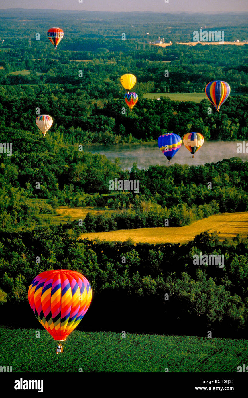 Hot Ballon Festival in Albuquerque New Mexico USA Stock Photo