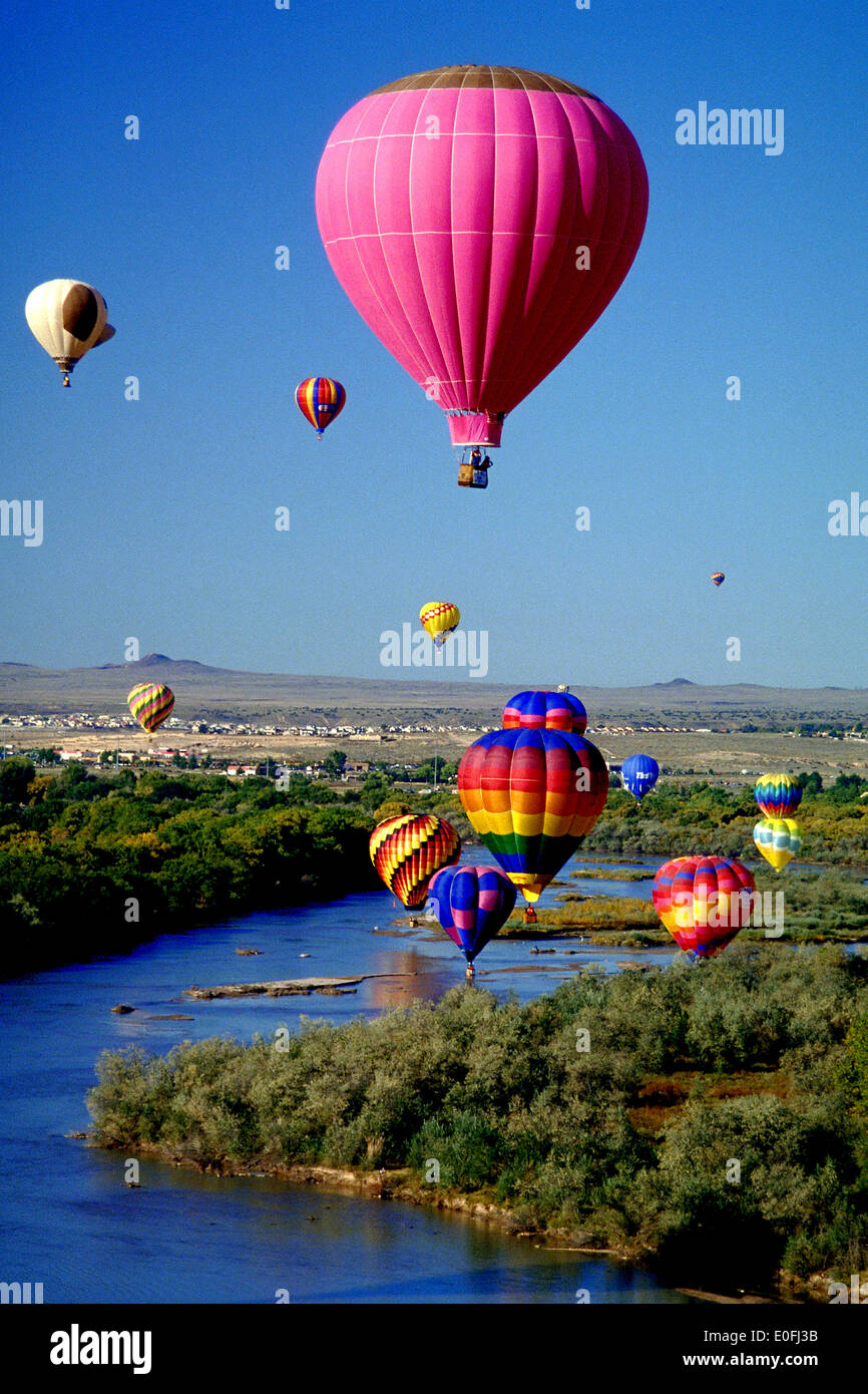 Hot Ballon Festival in Albuquerque New Mexico USA Stock Photo