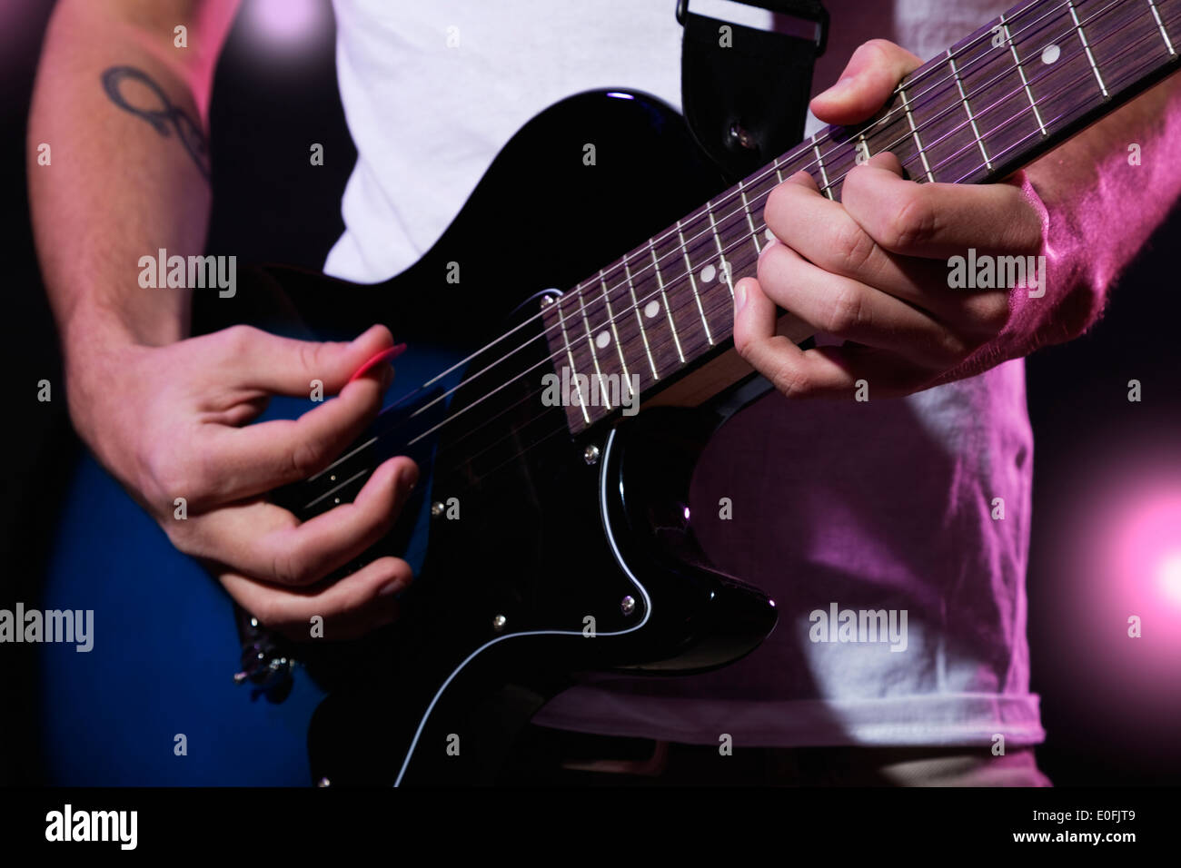 Lit up guitar hi-res stock photography and images - Alamy