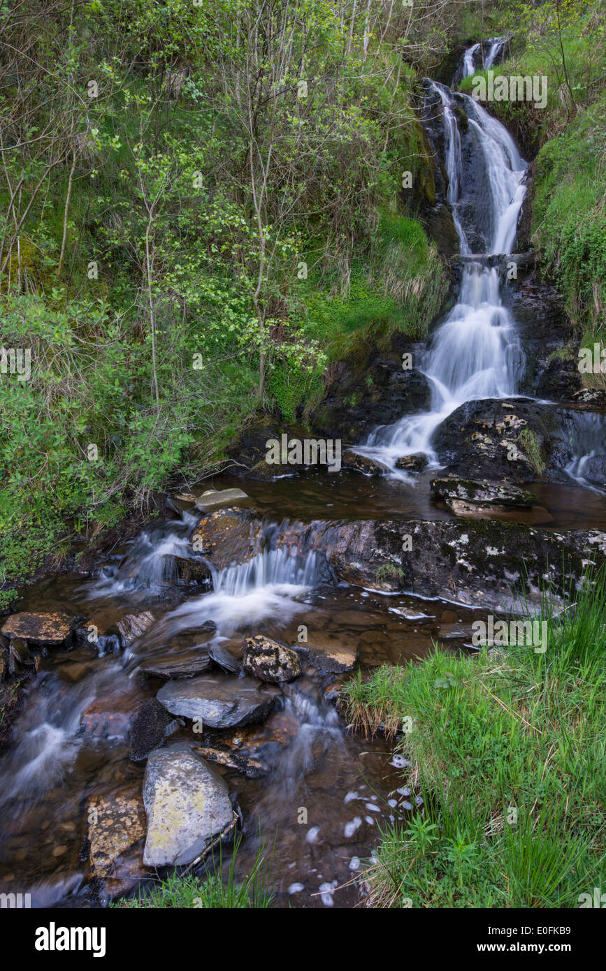 Waterfall, Powys, Wales Stock Photo
