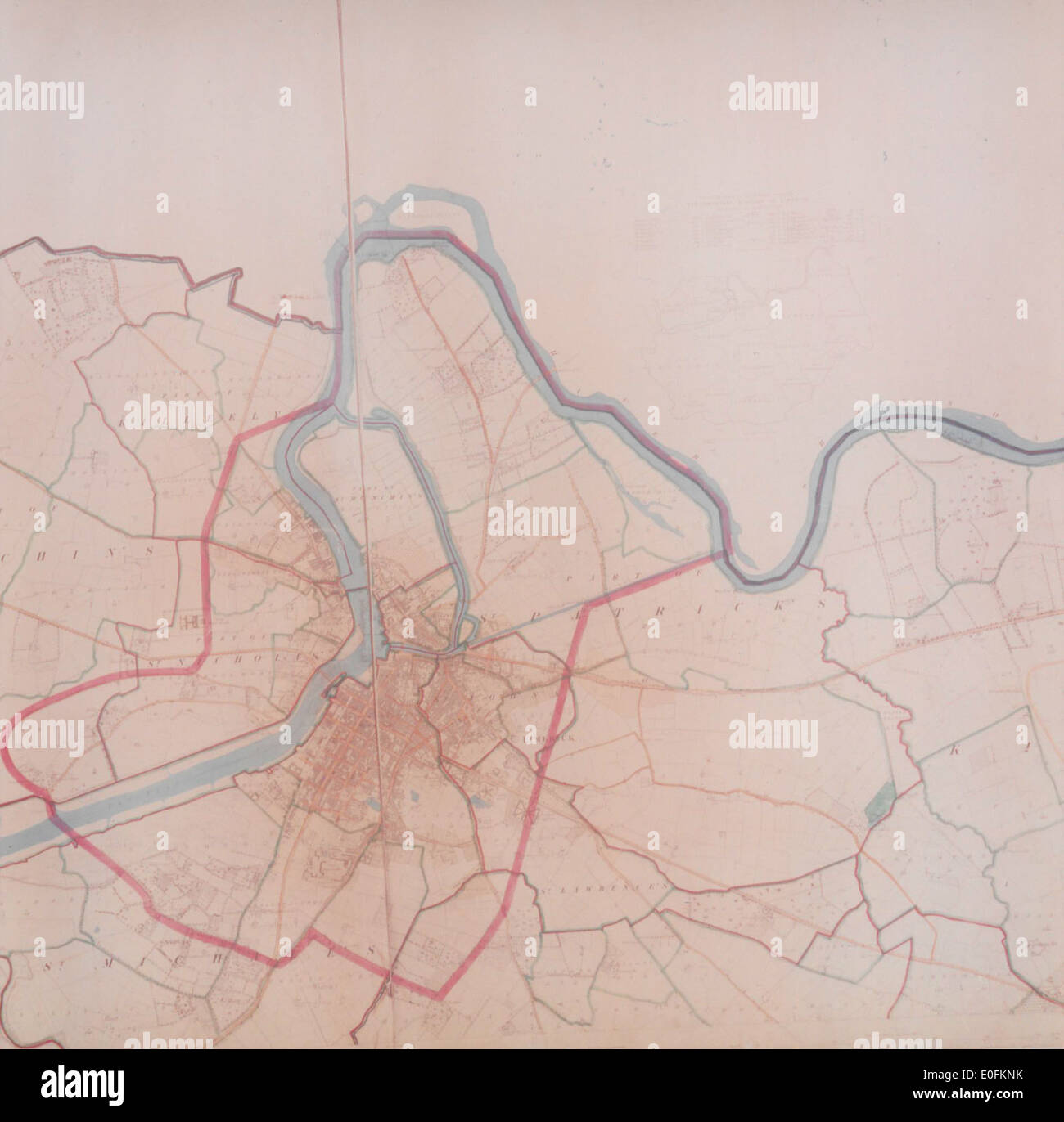 Photograph of Map of Limerick Stock Photo Alamy