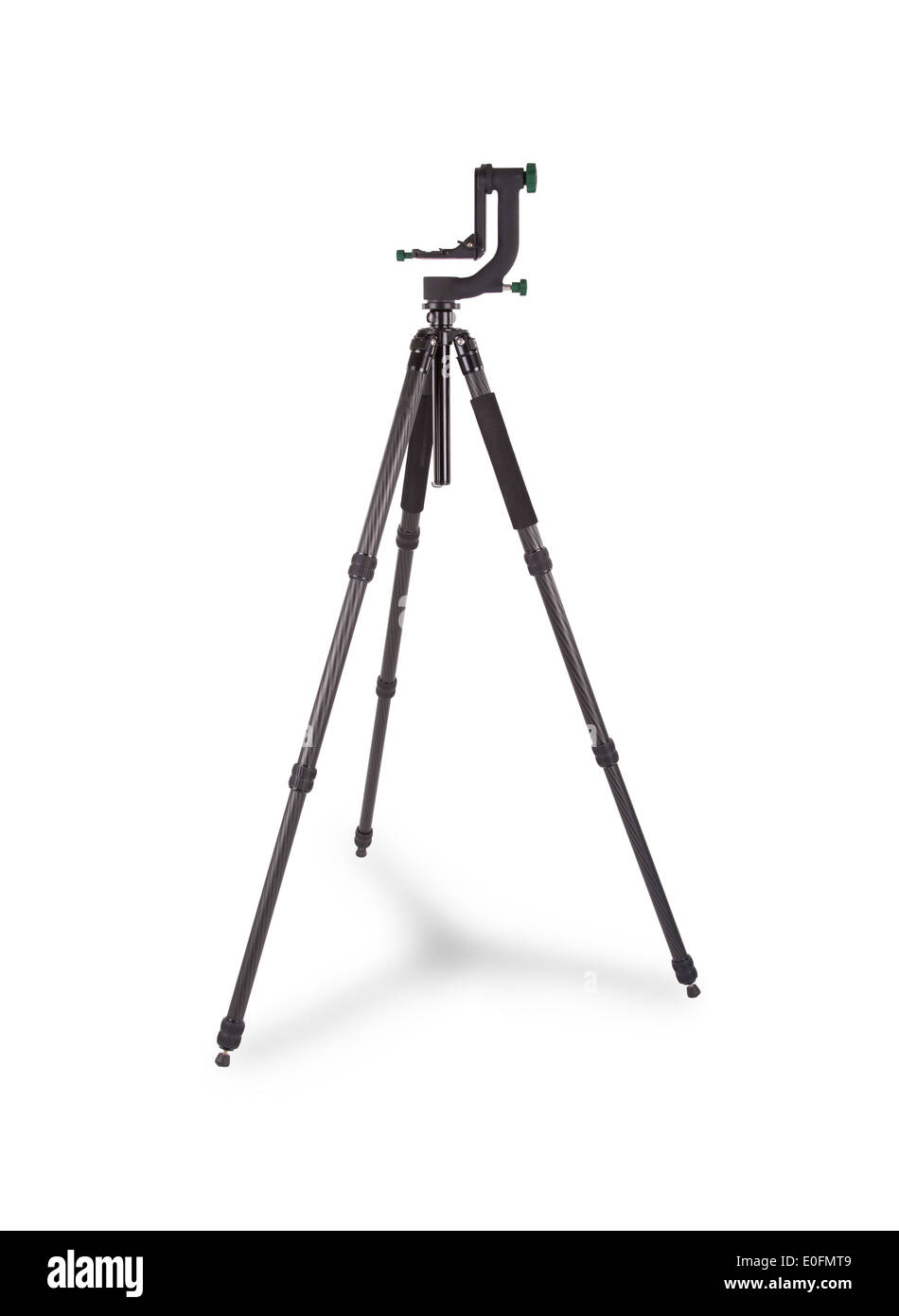 Black camera tripod, isolated on a white background Stock Photo - Alamy