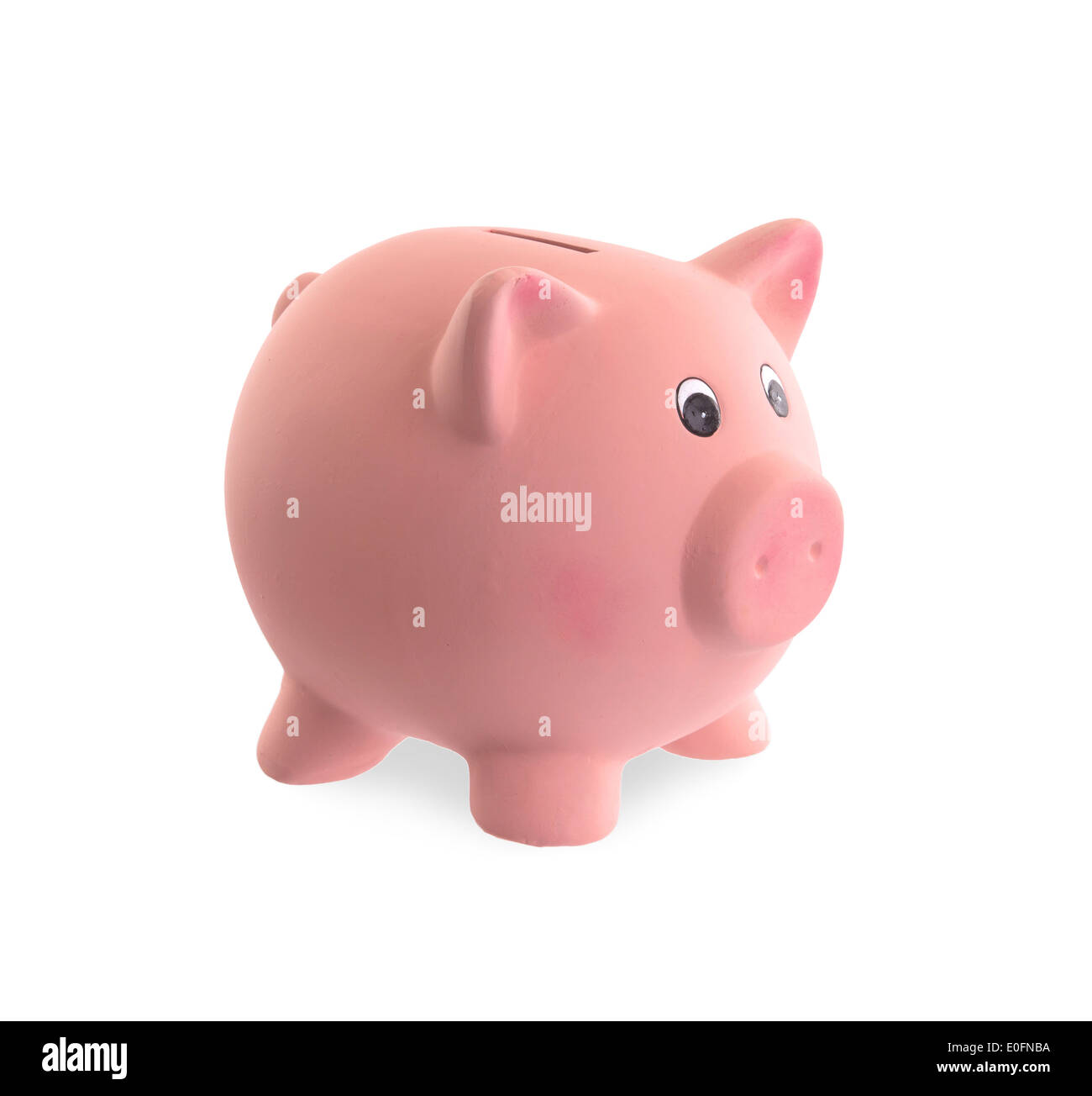 Unique pink ceramic piggy bank isolated on white Stock Photo - Alamy
