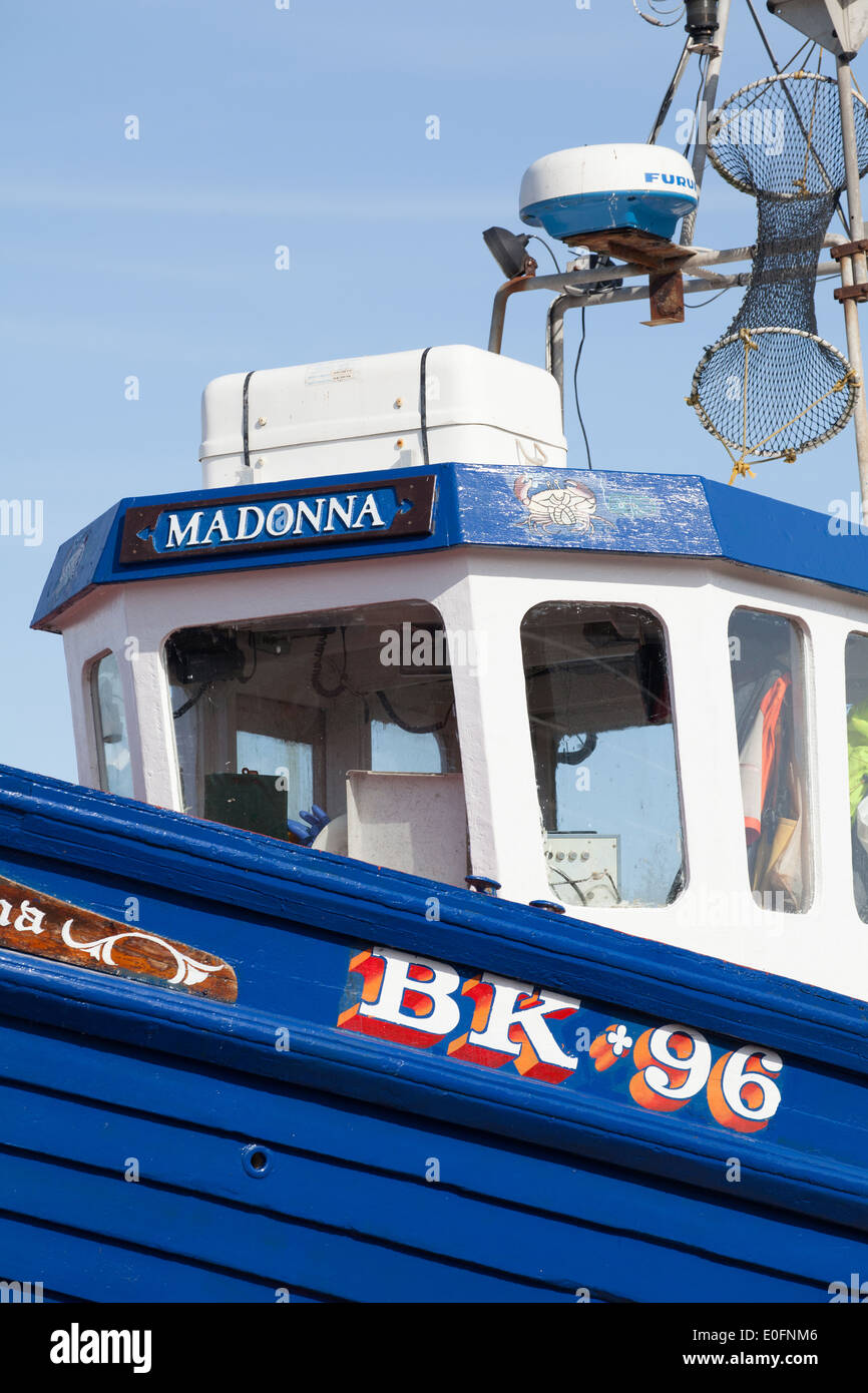Blue and white fishing boat hi-res stock photography and images - Alamy