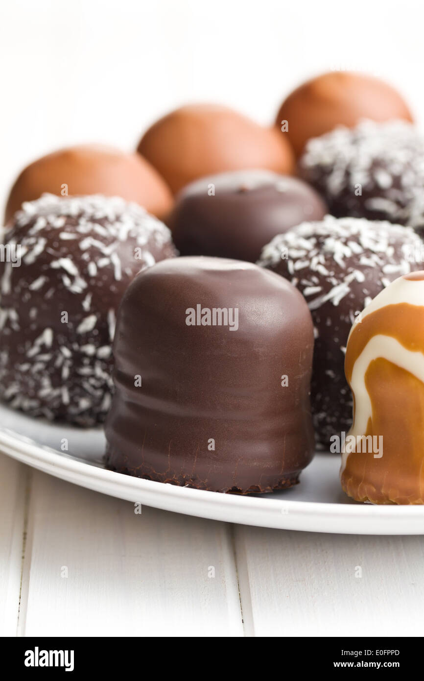 Chocolate covered marshmallow wafer chocolate hires stock photography