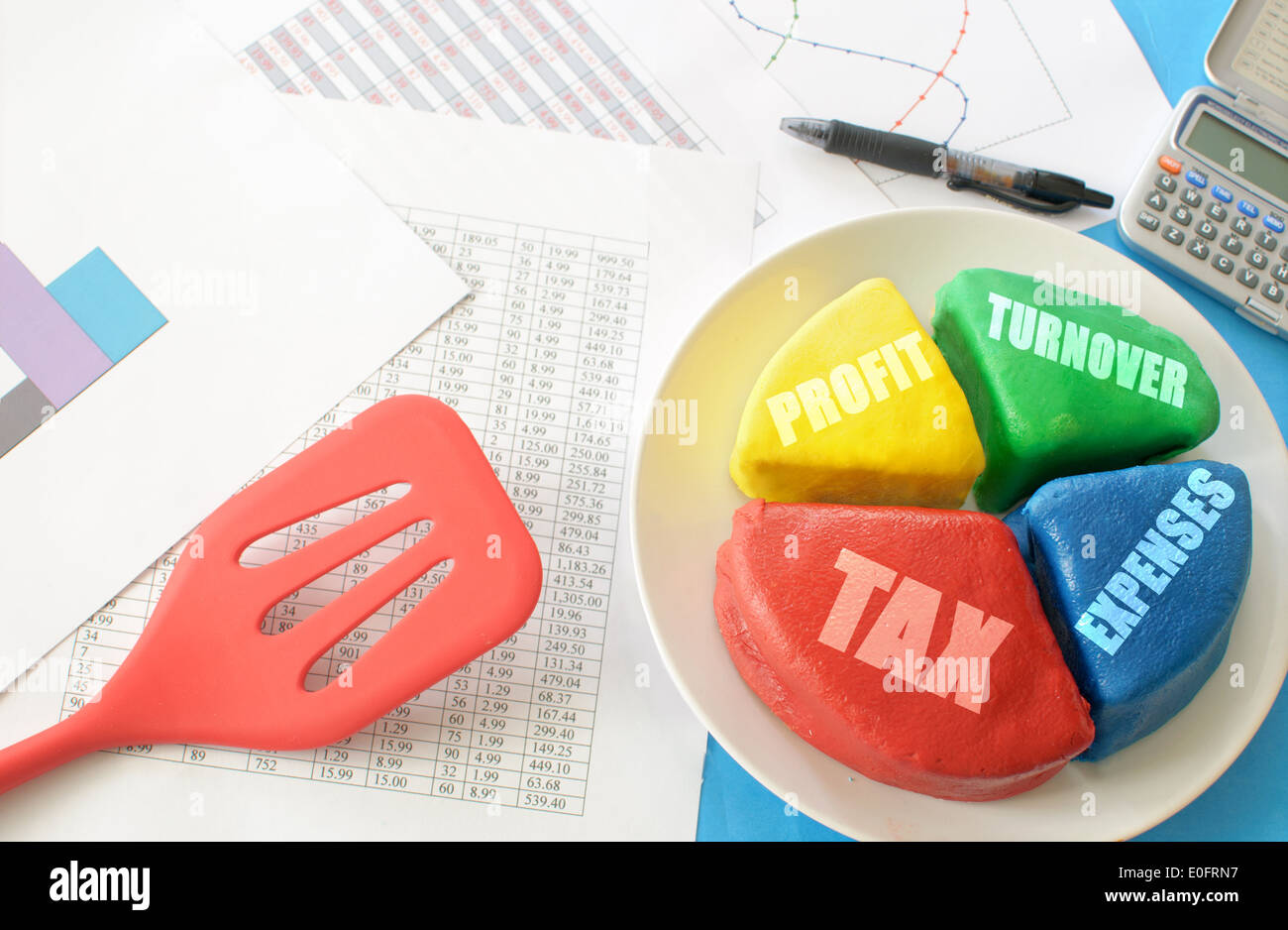 Business finance pie chart Stock Photo Alamy