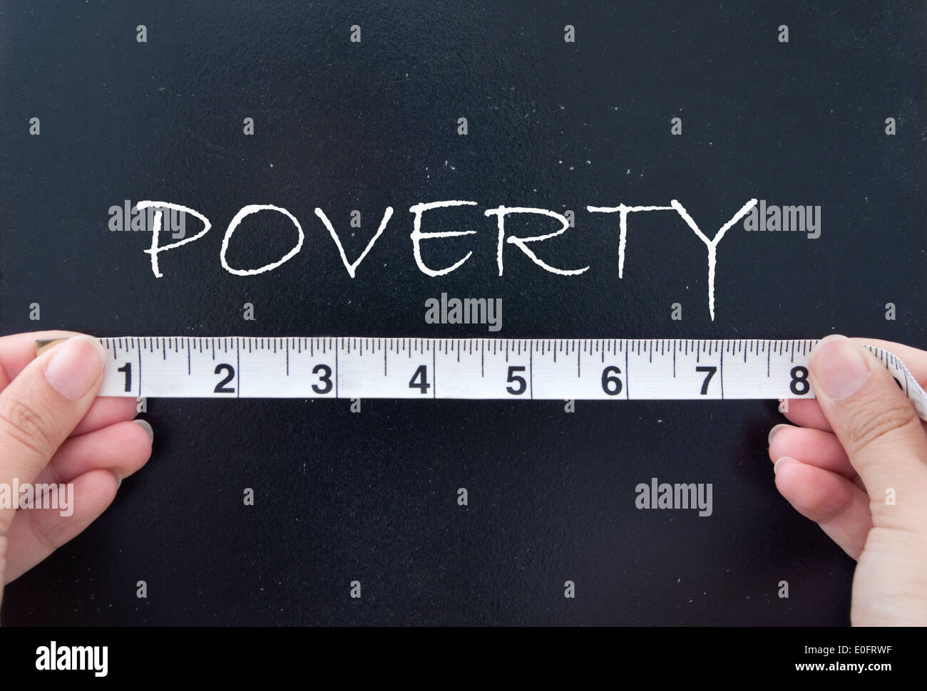 Measuring poverty Stock Photo Alamy