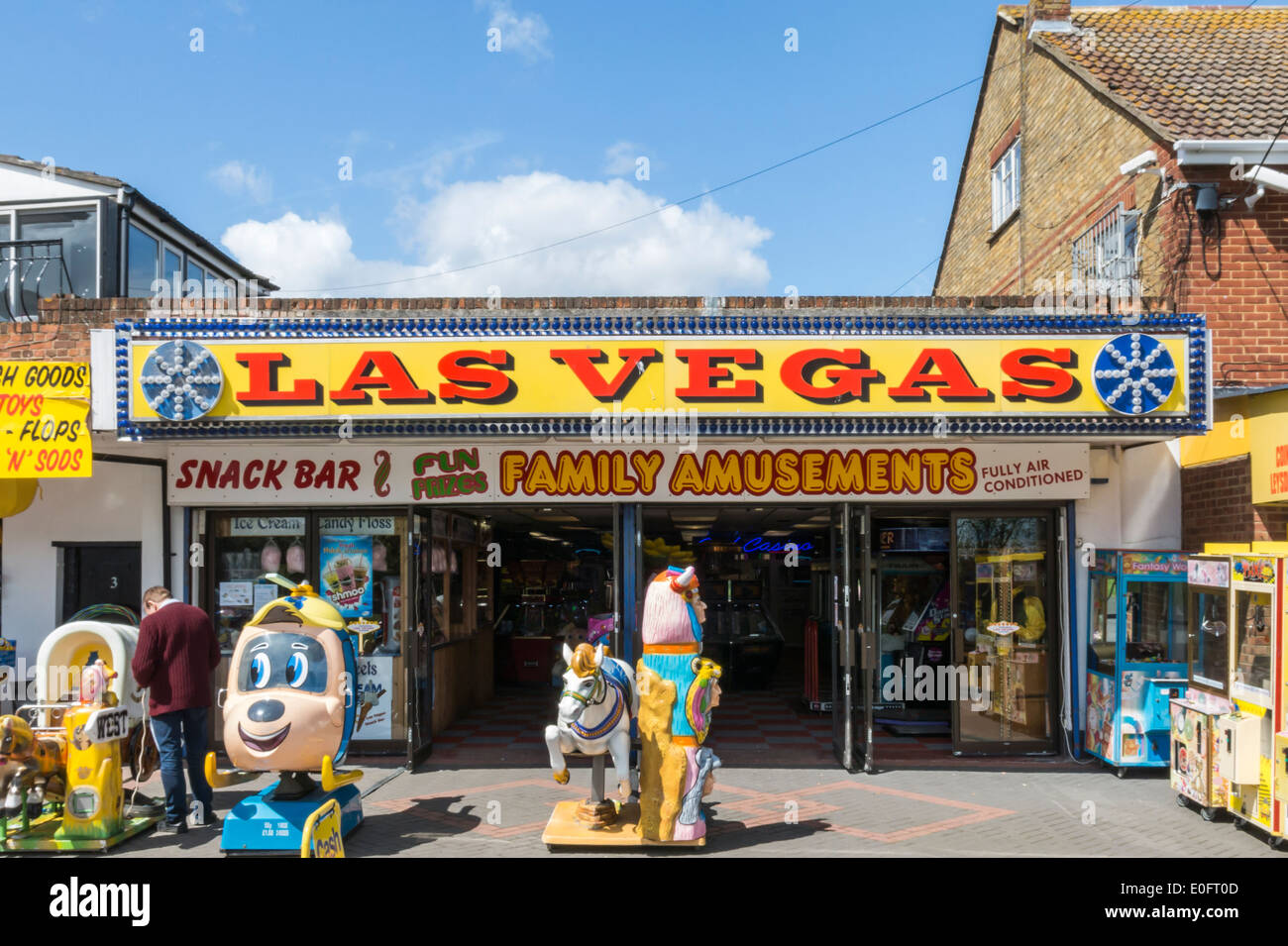 Family Amusement Arcade Leysdown Isle of Sheppey Stock Photo