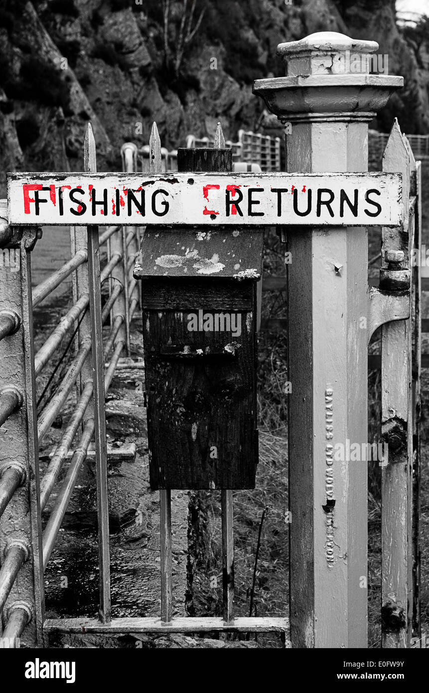Fishing Returns ! Stock Photo