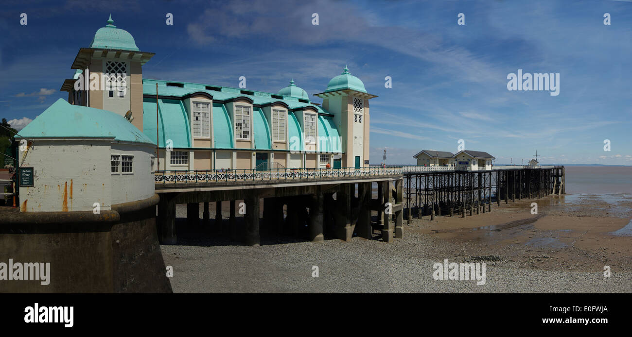 Penarth pier pre restoration Stock Photo