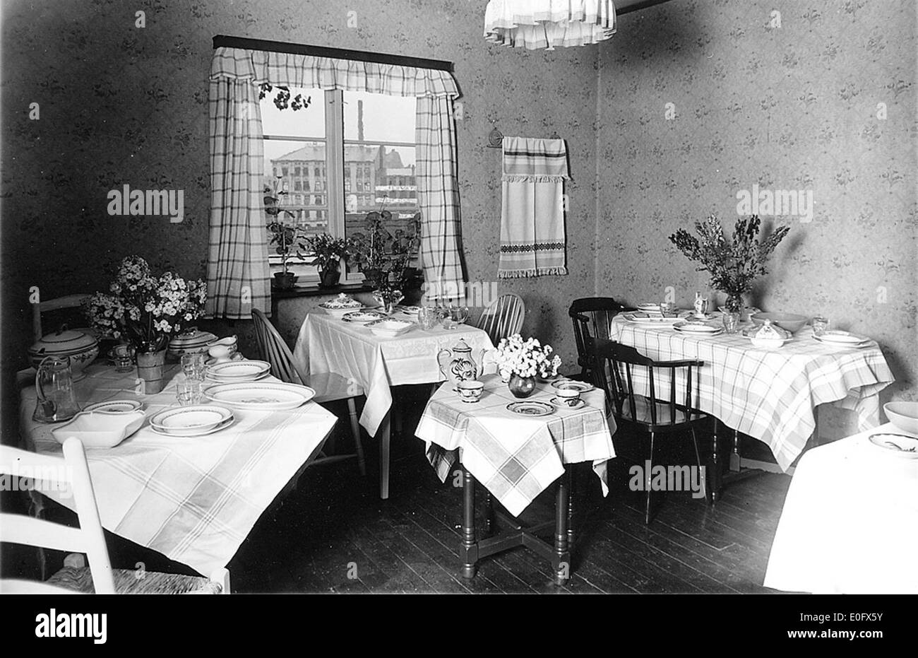 This image depicts a table setting from 1931, showcasing an affordable ...