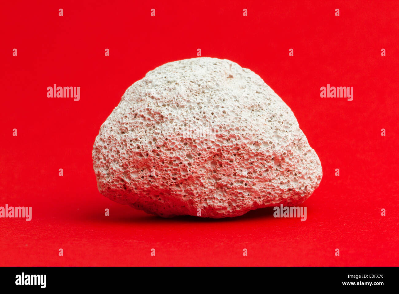 Pumice Stone Detail Isolated on Red Background Stock Photo Alamy