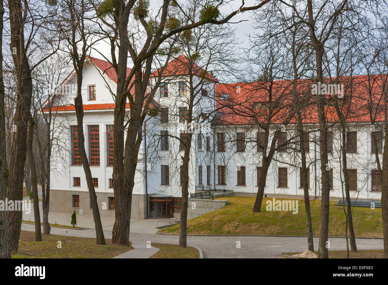 Taras Shevchenko museum in Kaniv, Ukraine. Built in 1935-1937, reconstructed in 2003-2010. Stock Photo