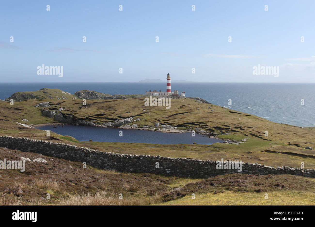 Eilean Glas lighthouse Isle of Scalpay Scotland  May 2014 Stock Photo