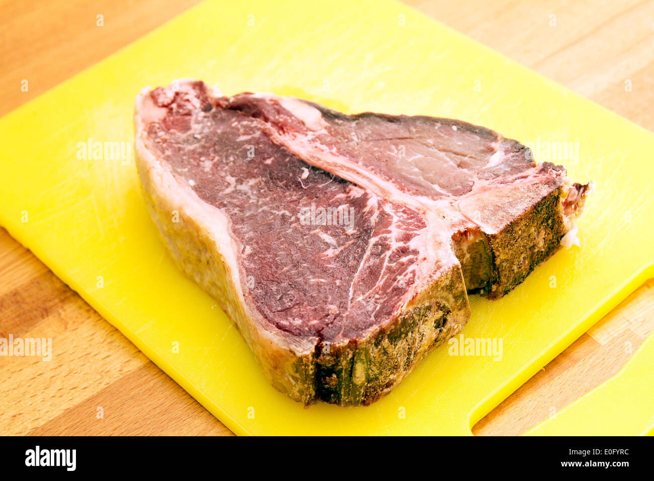 raw tbone steak Stock Photo Alamy