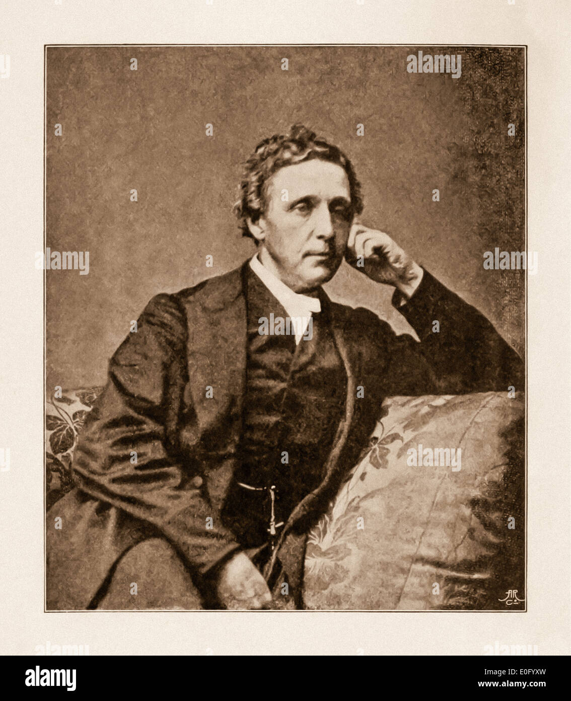 Lewis Carroll (1832-1898), English author, mathematician and photographer. Born Charles Lutwidge Dodgson, he adopted the pen name Lewis Carroll publishing Alice's Adventures in Wonderland in 1865. Stock Photo