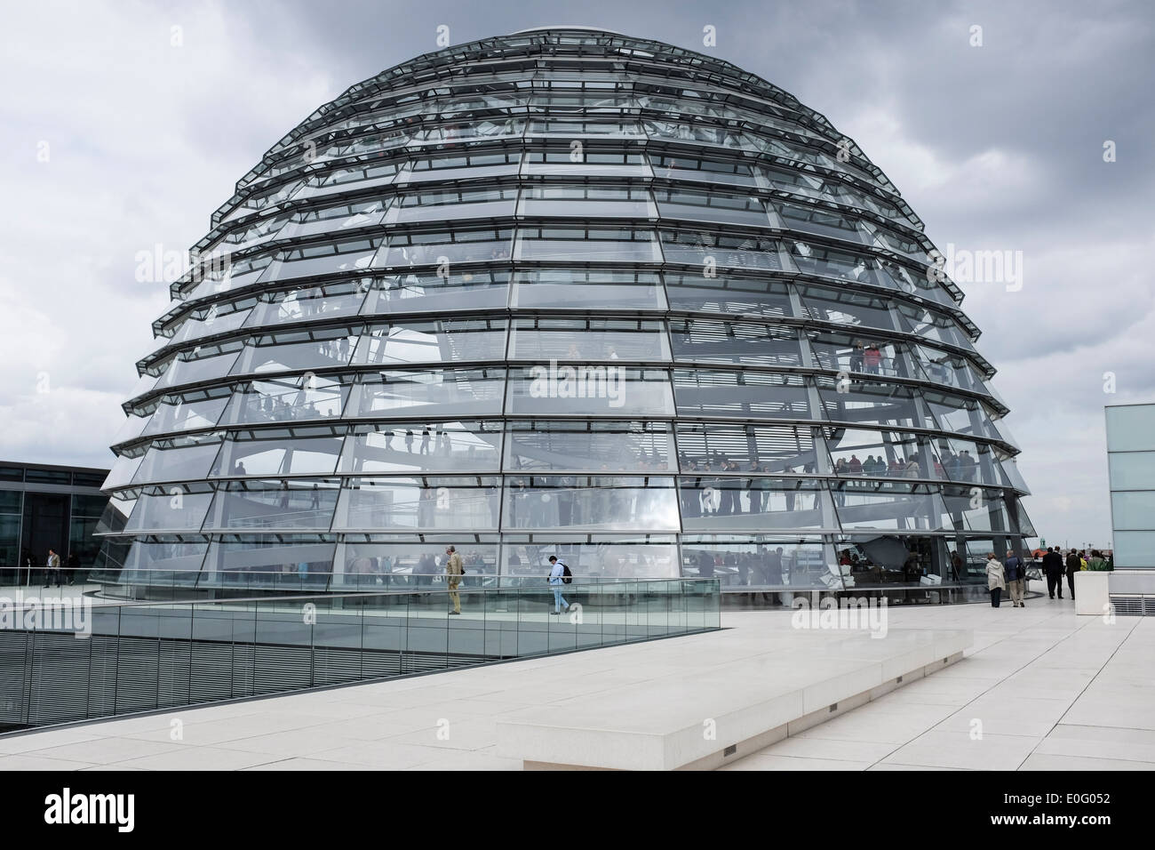 Glass dome of the Reichstag Berlin Germany Stock Photo