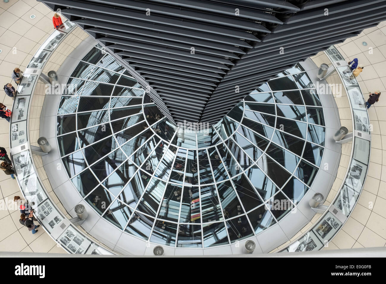 Glass dome of the Reichstag Berlin Germany Stock Photo