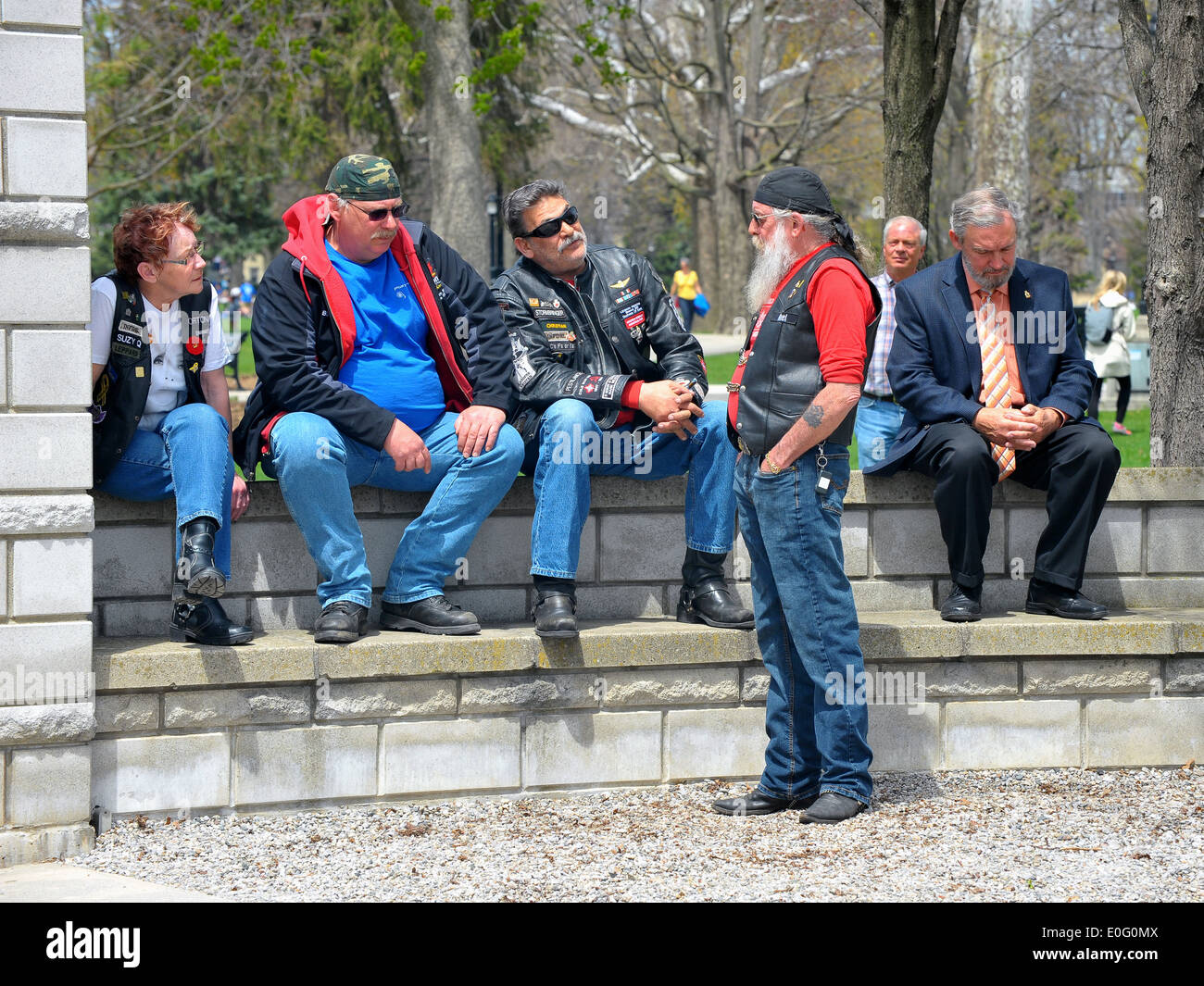 Images from the Canadian National Day of Honour an event to remember the Canadians who died in the Afghanistan conflict. Stock Photo