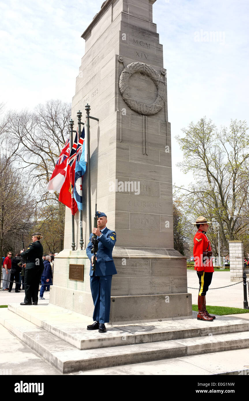 Images from the Canadian National Day of Honour an event to remember the Canadians who died in the Afghanistan conflict. Stock Photo