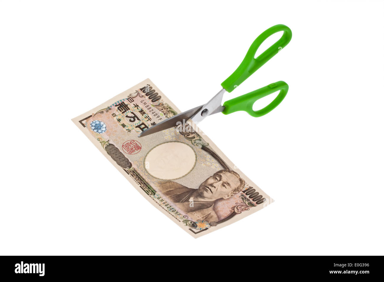Japanese yen bank notes. Currency in Japan., Japanische Yen Geldscheine. Waehrung in Japan. Stock Photo