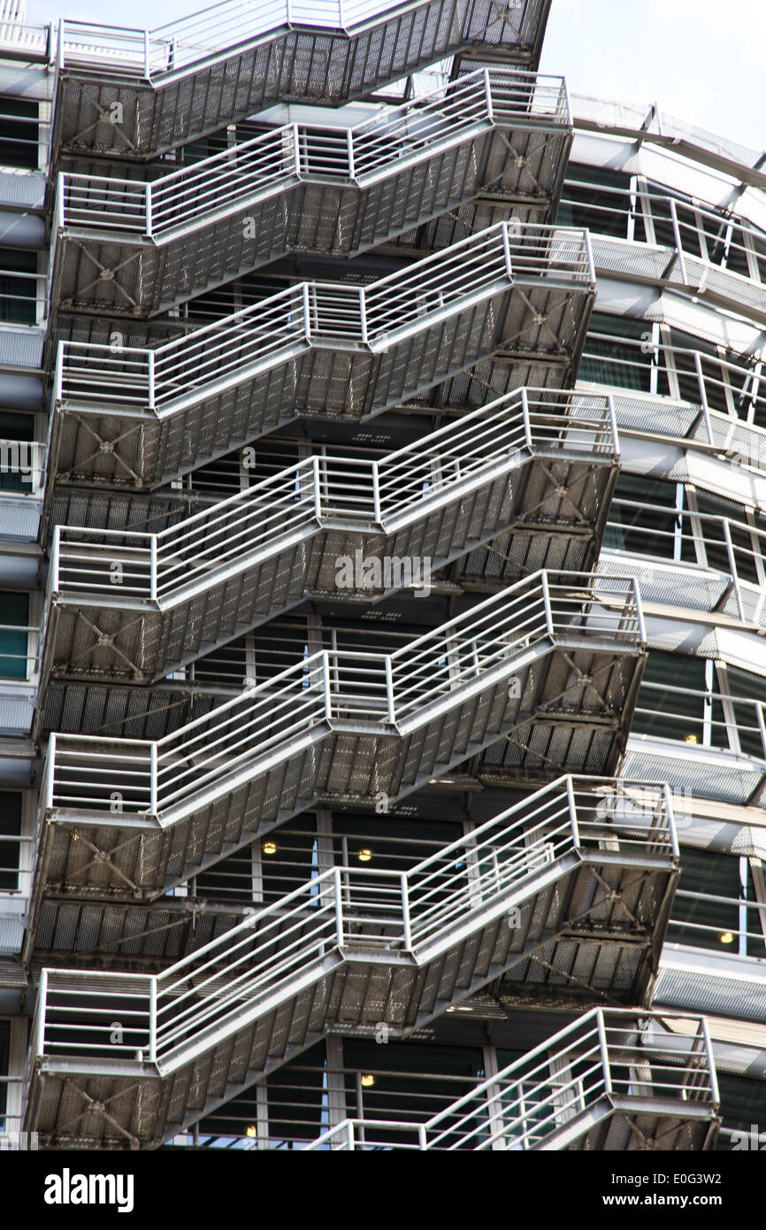 Amsterdam in the Netherlands. modern office building, Amsterdam in den Niederlanden. modernes Buerogebaeude Stock Photo