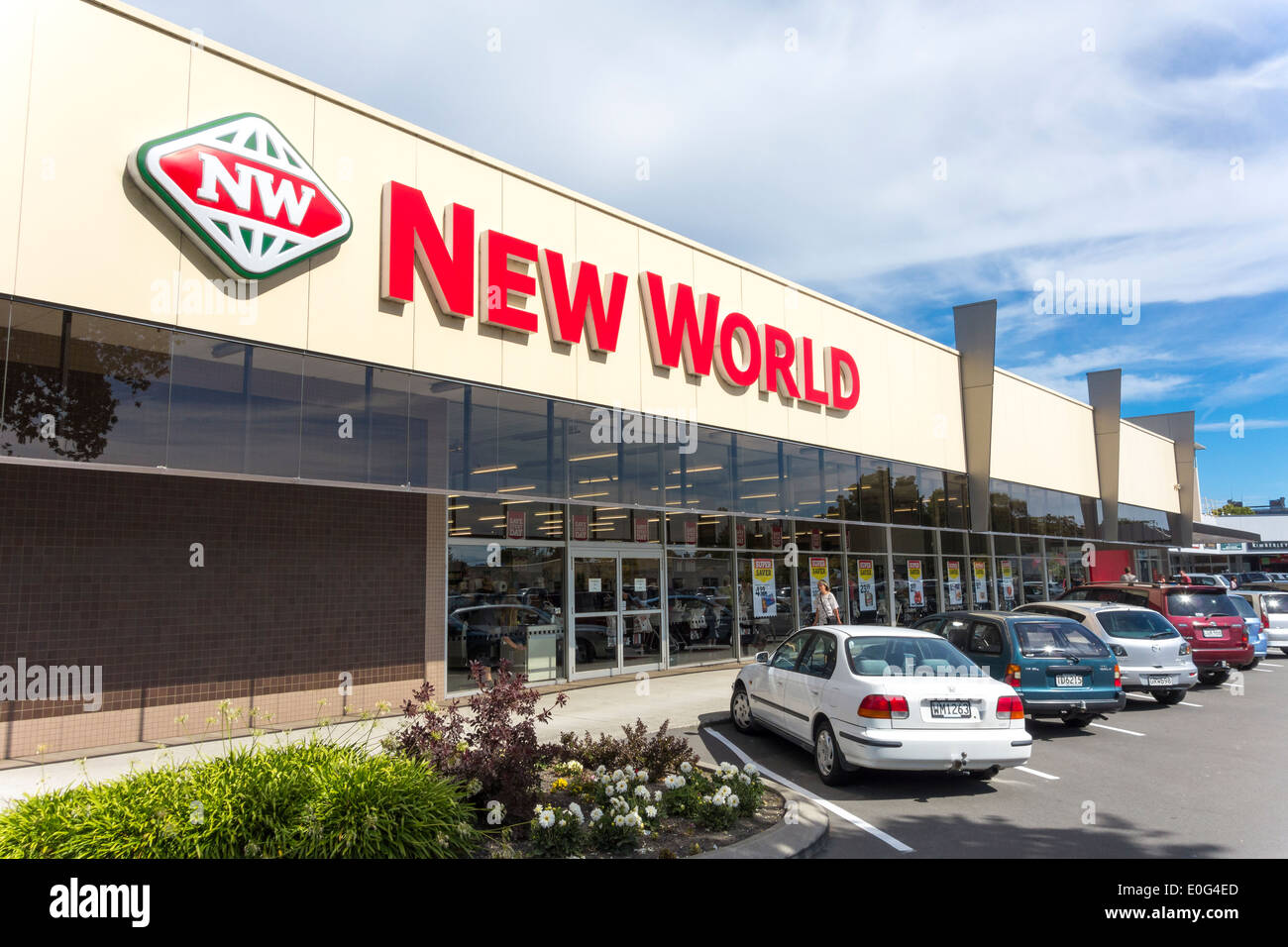 New World Supermarket Store Christchurch New Zealand Stock Photo