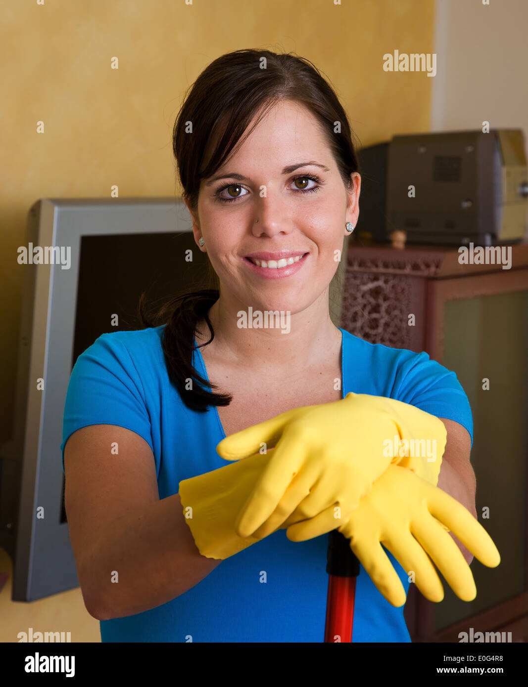 house cleaning work woman Stock Photo Alamy