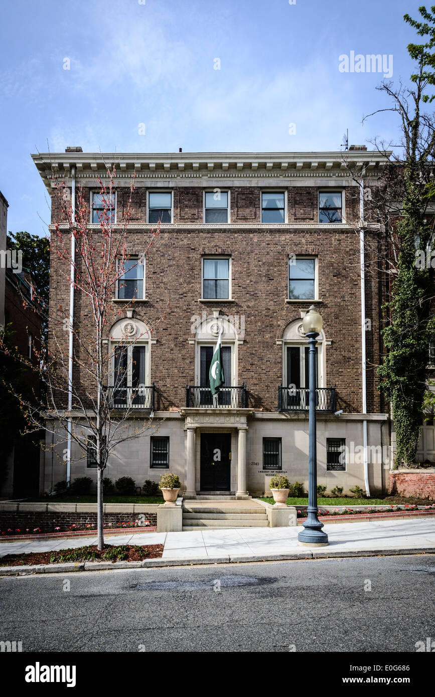 Residence of the Ambassador of the Islamic Republic of Pakistan, 2343 S Street NW, Washington, DC Stock Photo
