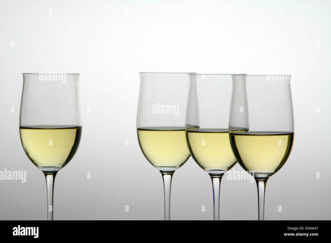 wine, white wine glass glasses of Stock Photo