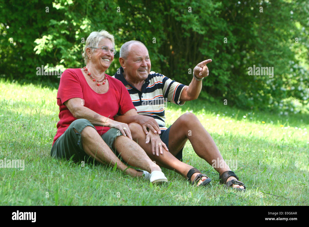 Happy senior citizen's pair [], 60 +, old, old, old men, to old, age, old man, older men, to older, older, older man, age group, Stock Photo