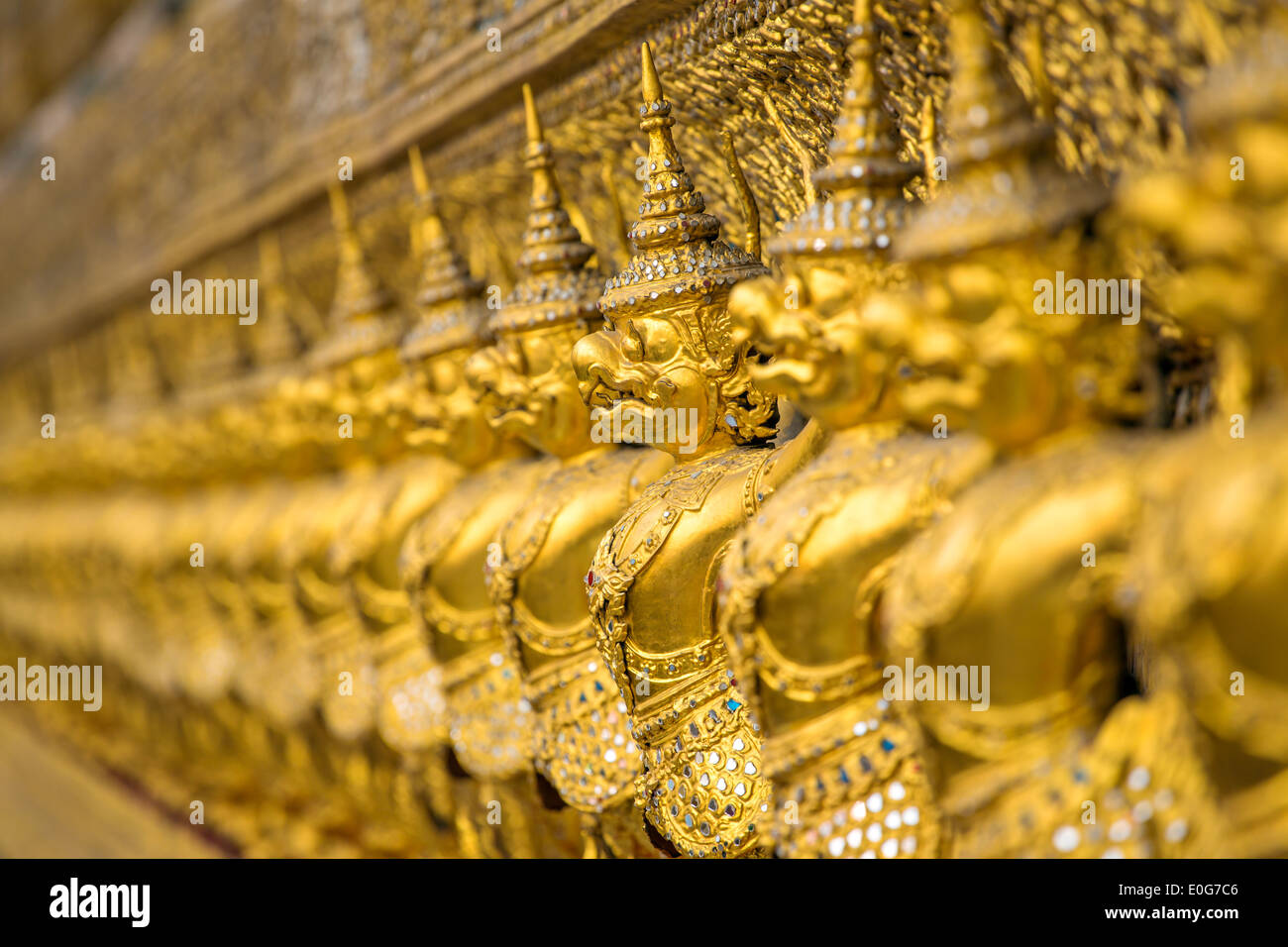 Garudas in Wat Phra Kaew. Grand Palace, Bangkok, Thailand Stock Photo