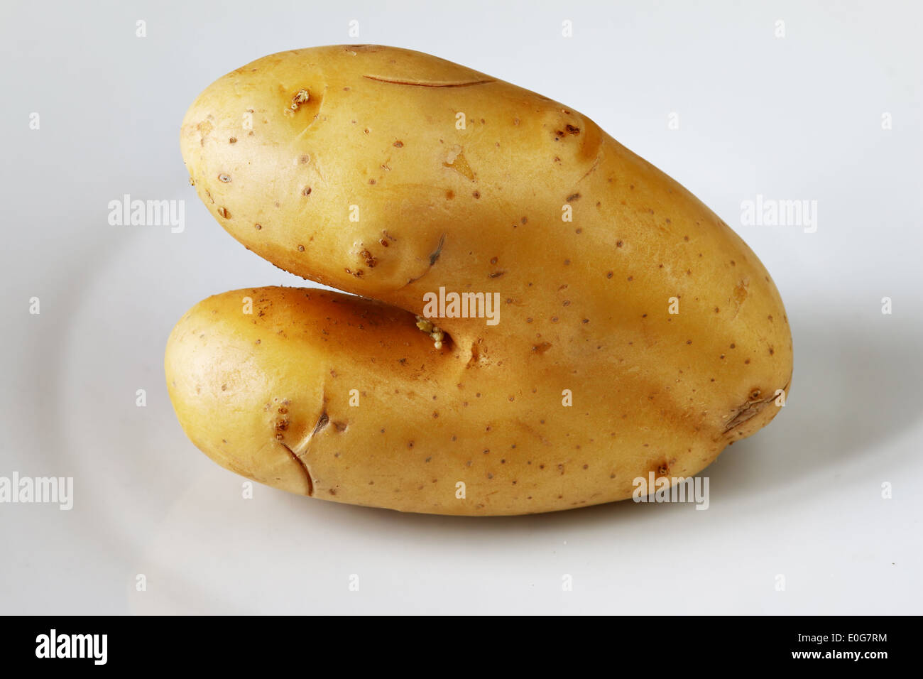 detail of the bizarre potato Stock Photo