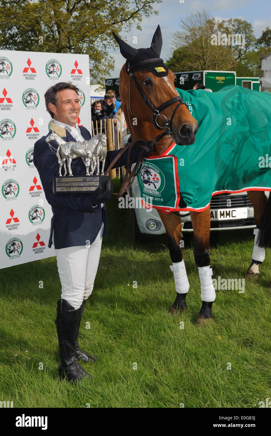 Badminton, UK. 11th May, 2014. Sam Griffiths and PAULANK BROCKAGH - winners of Mitsubishi Motors Badminton Horse Trials 2014 Credit:  Nico Morgan/Alamy Live News Stock Photo