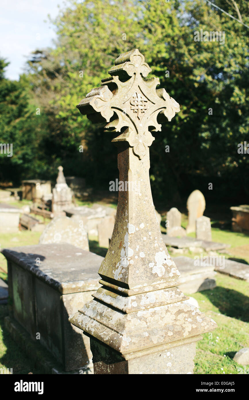 Church Yard Llanblethian Vale of Glamorgan Wales Stock Photo